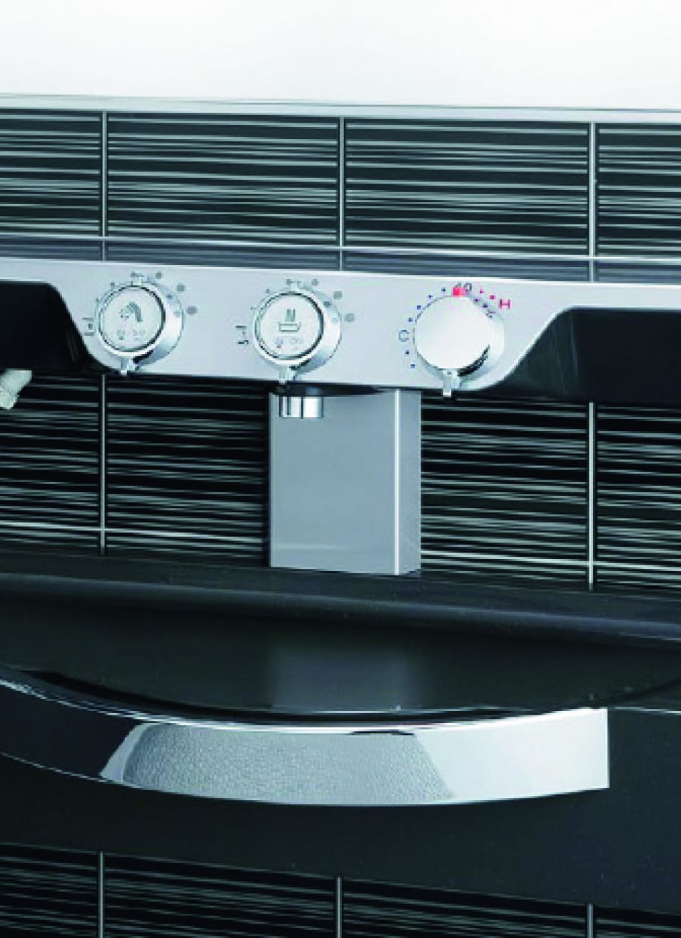 Development of push button faucet for prefabricated bath.