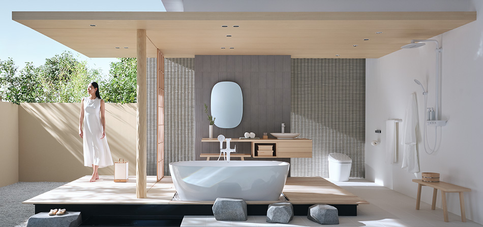 New Global Brand And Design Concept, Asian Sanitary Bathroom Accessories Showcase Design